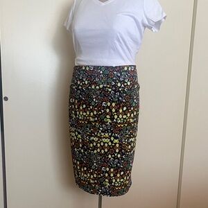 Brand New LuLaRoe Cassie Colorful Women's Pencil Skirt XL
